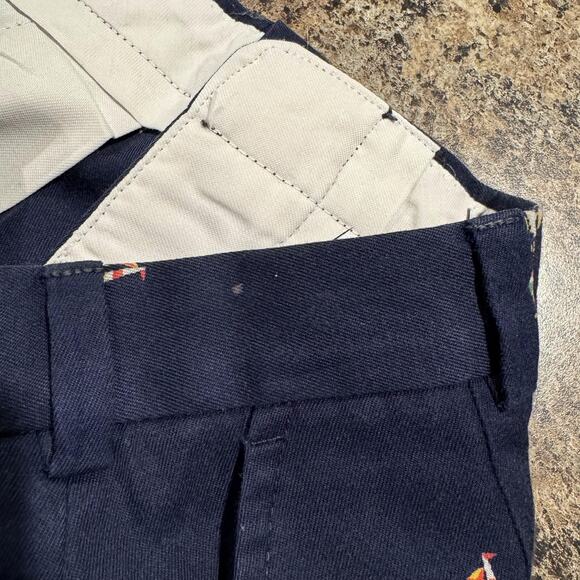 David Brooks Pants Vintage Chino Sailboat Preppy Nautical Coastal Grandma Blue 8 - Picture 4 of 5